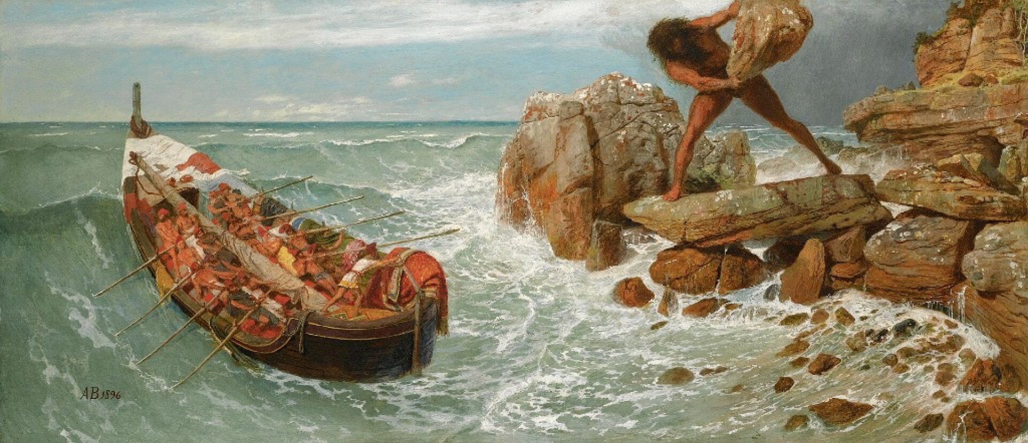 Odiseo y Polifemo, Arnold Böcklin